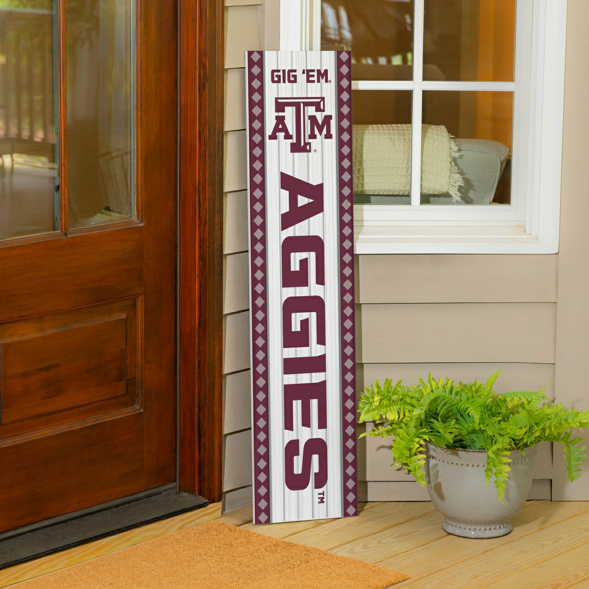 47" Double Sided Leaner, Texas A&M, Christmas - Collegiate Home