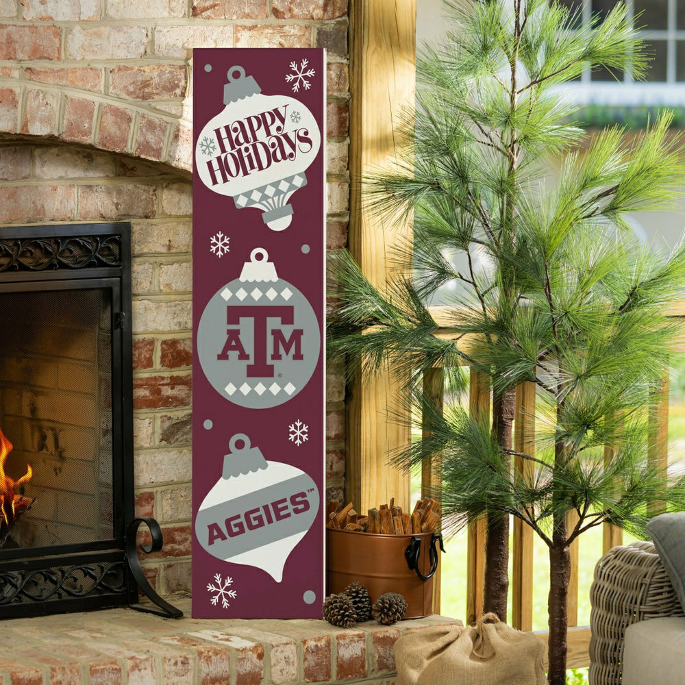 47" Double Sided Leaner, Texas A&M, Christmas - Collegiate Home