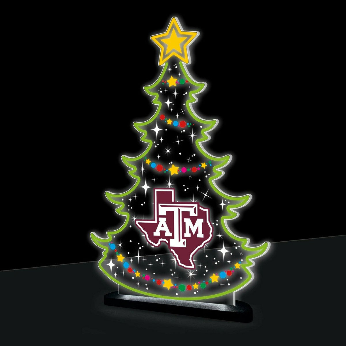 Texas A&M College Holiday Tree Desklite LED Decor - Collegiate Home
