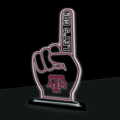 Texas A&M College Foam Finger Desklite LED Decor - Collegiate Home
