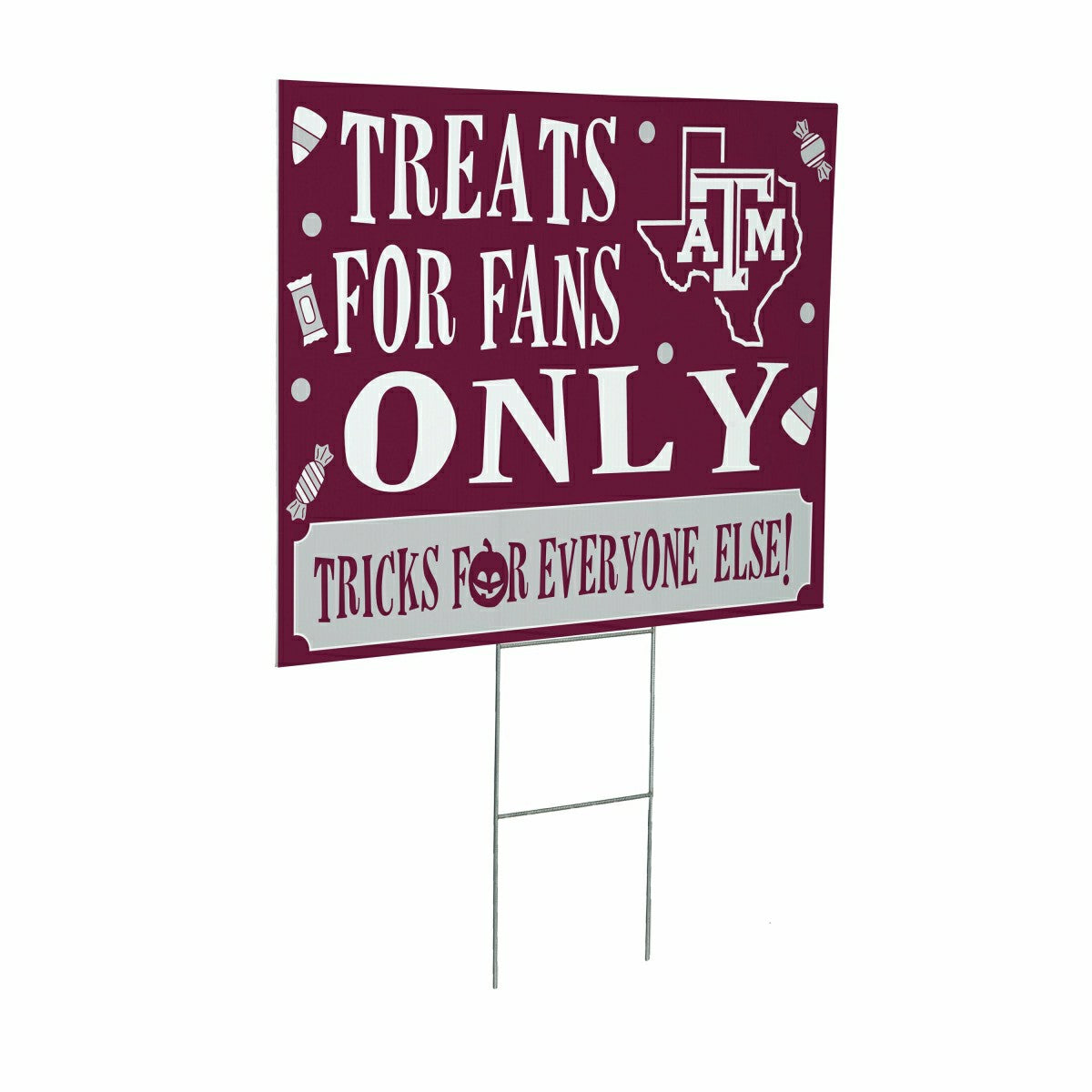 Texas A&M Yard Sign, Halloween Treats for Fans - Collegiate Home