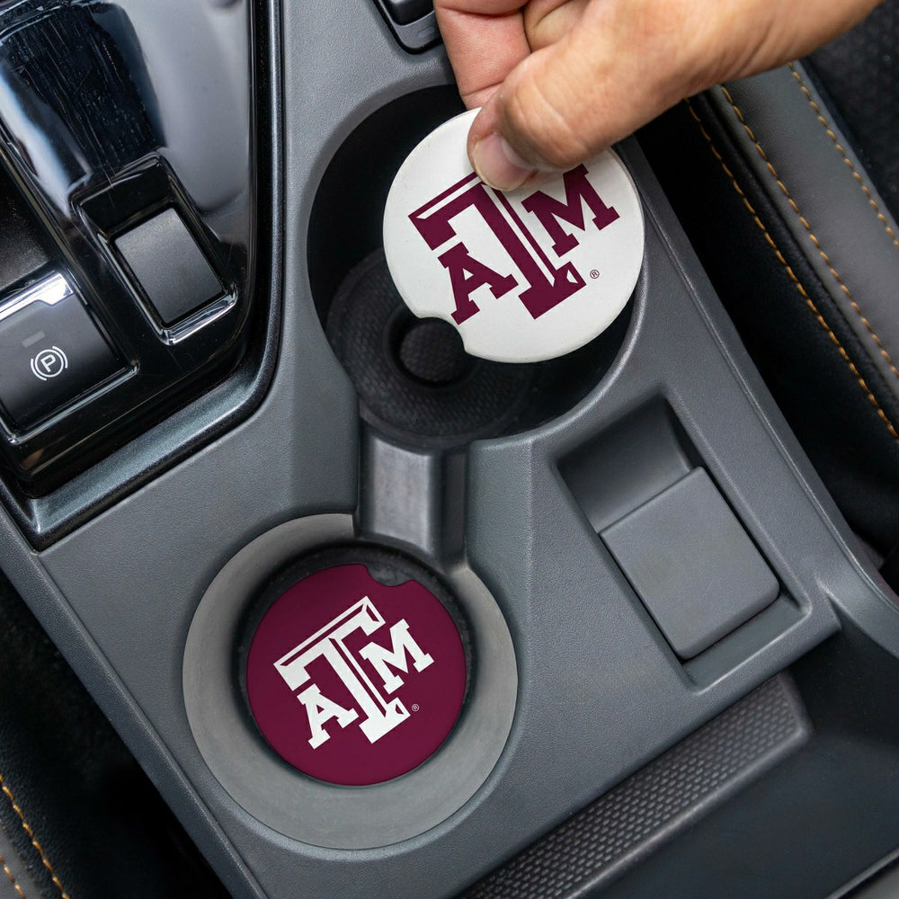 Texas A&M Car Coaster Set, 2pc - Collegiate Home