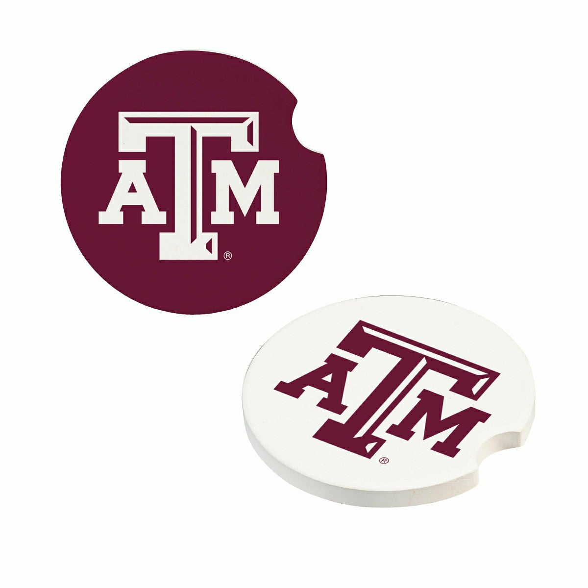 Texas A&M Car Coaster Set, 2pc - Collegiate Home