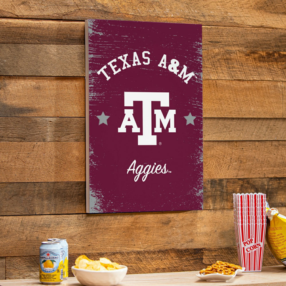 Texas A&M Wood Wall Sign, 16x24 - Collegiate Home