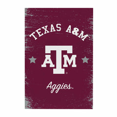 Texas A&M Wood Wall Sign, 16x24 - Collegiate Home
