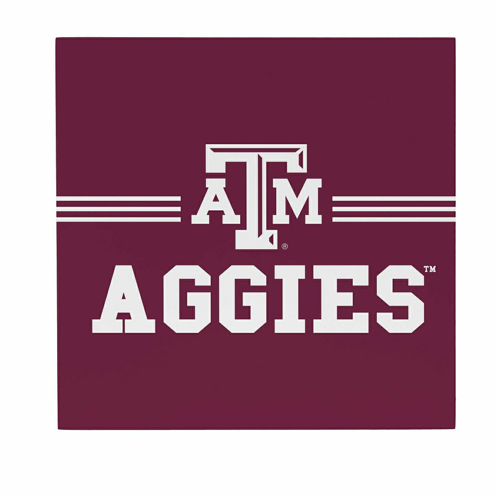 Texas A&M Wood Wall Sign, 12x12 - Collegiate Home