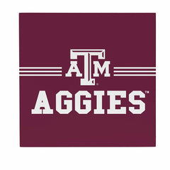 Texas A&M Wood Wall Sign, 12x12 - Collegiate Home