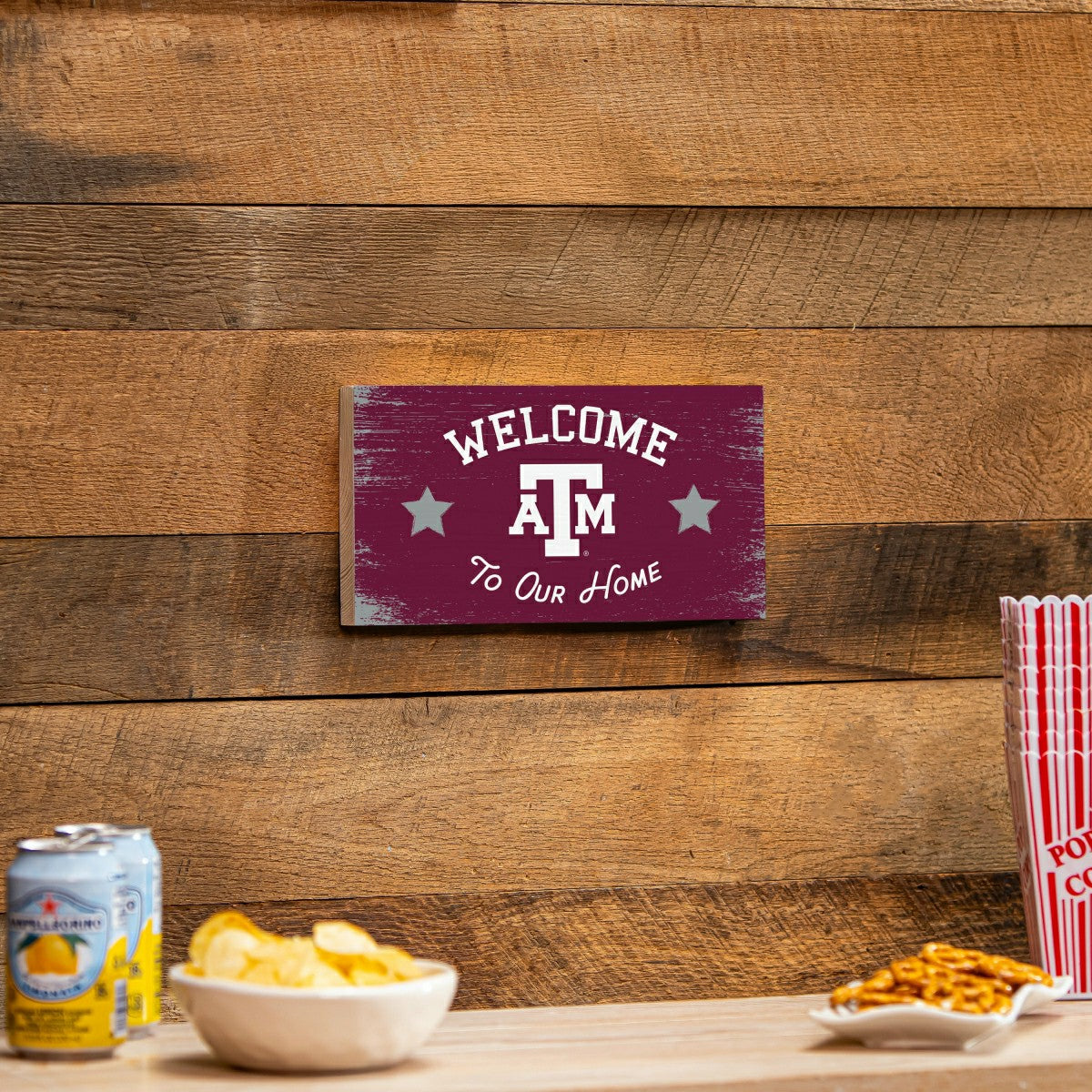 Texas A&M Wood Wall Sign, 6x11 - Collegiate Home