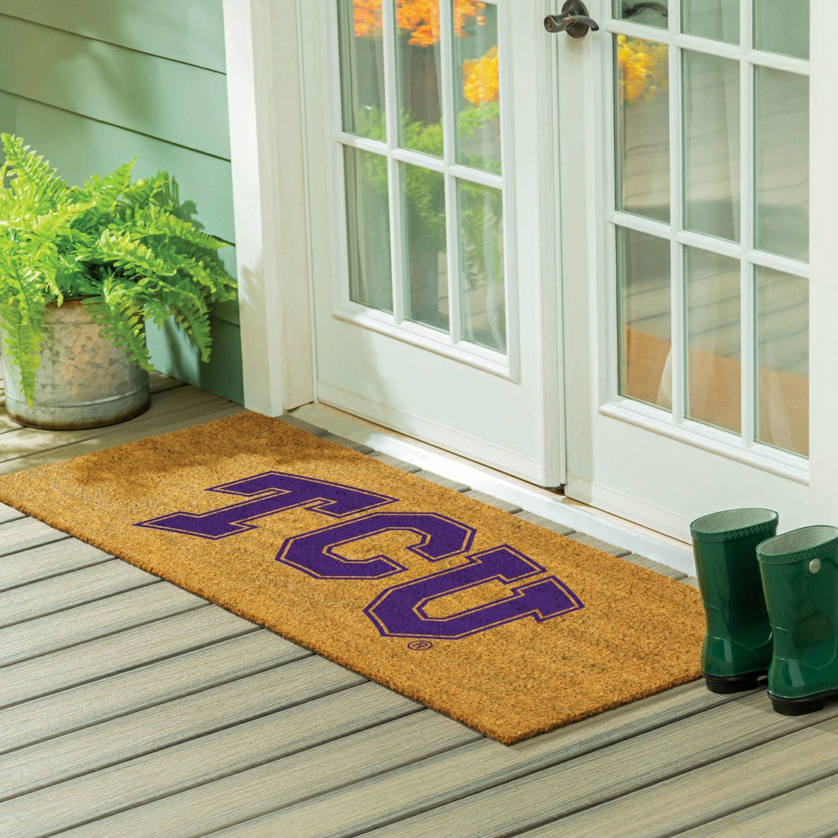 Texas Christian University Extra Large Full Color Coir Mat, 60"x24" - Collegiate