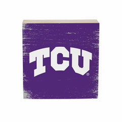 Texas Christian University Plock, Down Home Fans, 6x6 - Collegiate Home