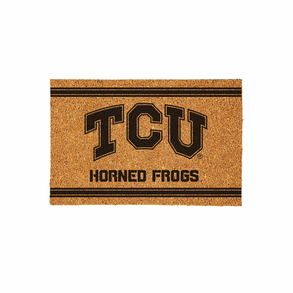 Texas Christian University Large One Color Coir Mat, 36"x24" - Collegiate