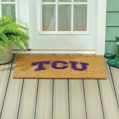 Texas Christian University Large Full Color Coir Mat, 36"x24" - Collegiate