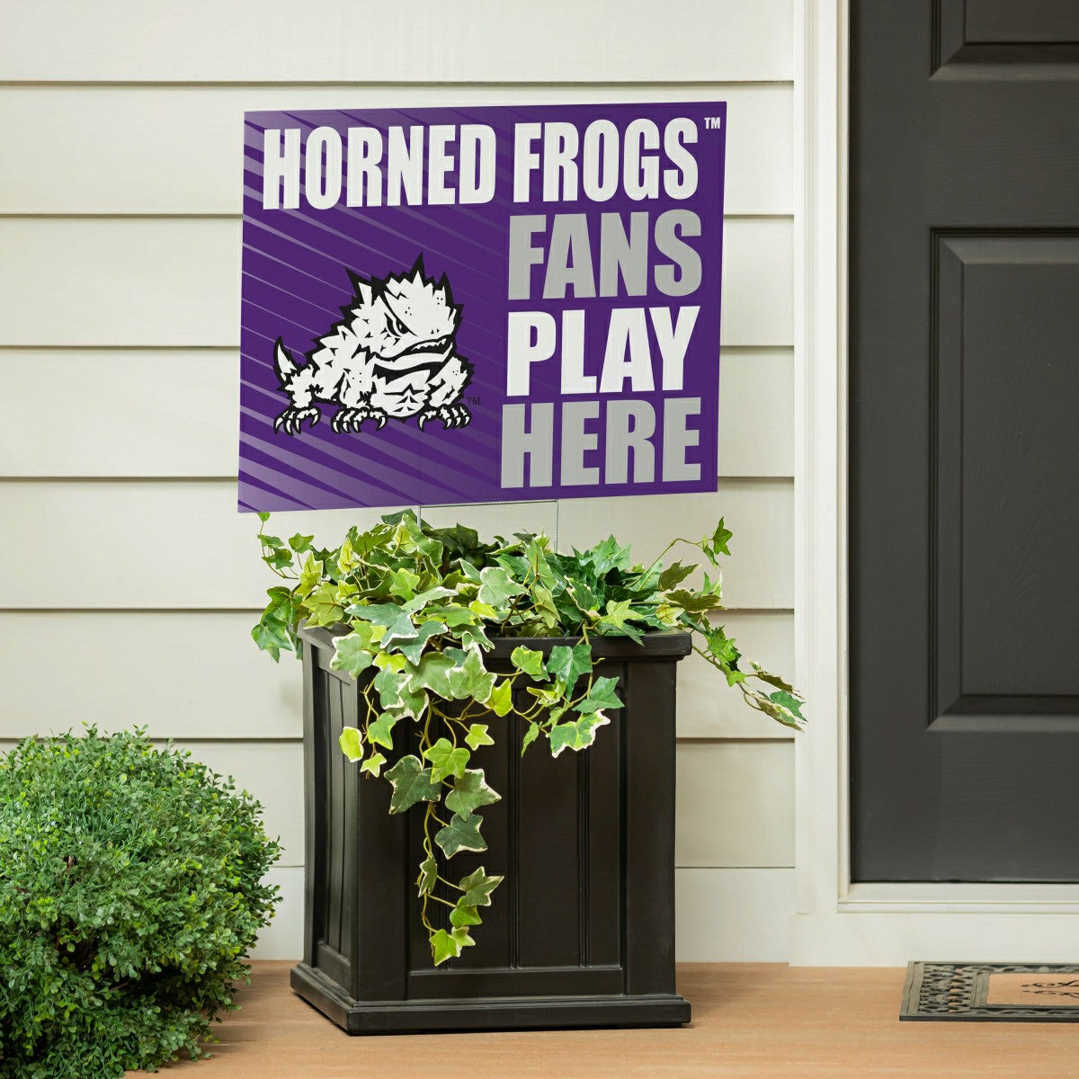 Texas Christian University Coroplast Yard Sign "Fans Play Here" - Collegiate Home