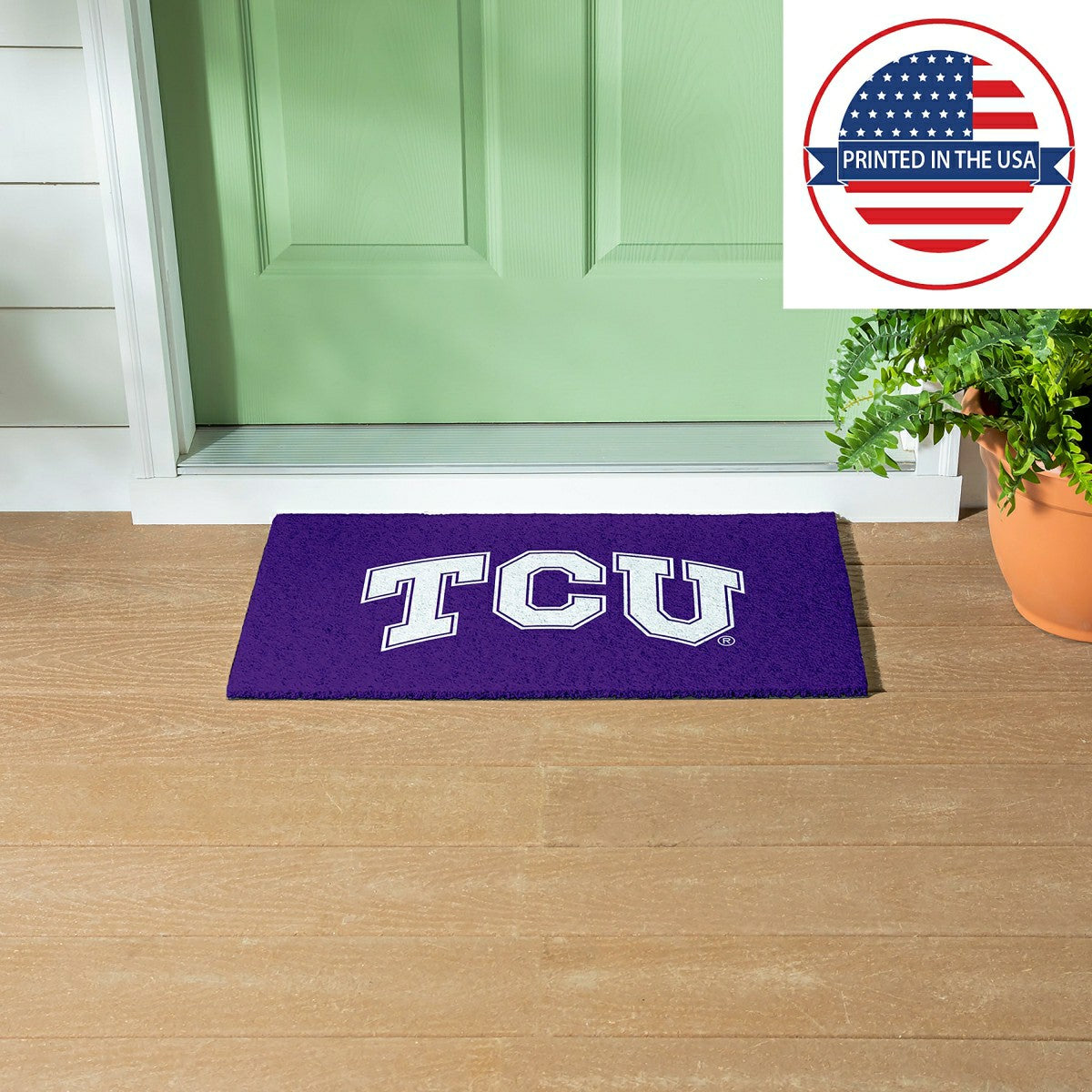 Full Color PVC Mat, 16" x 28", Texas Christian University - Collegiate