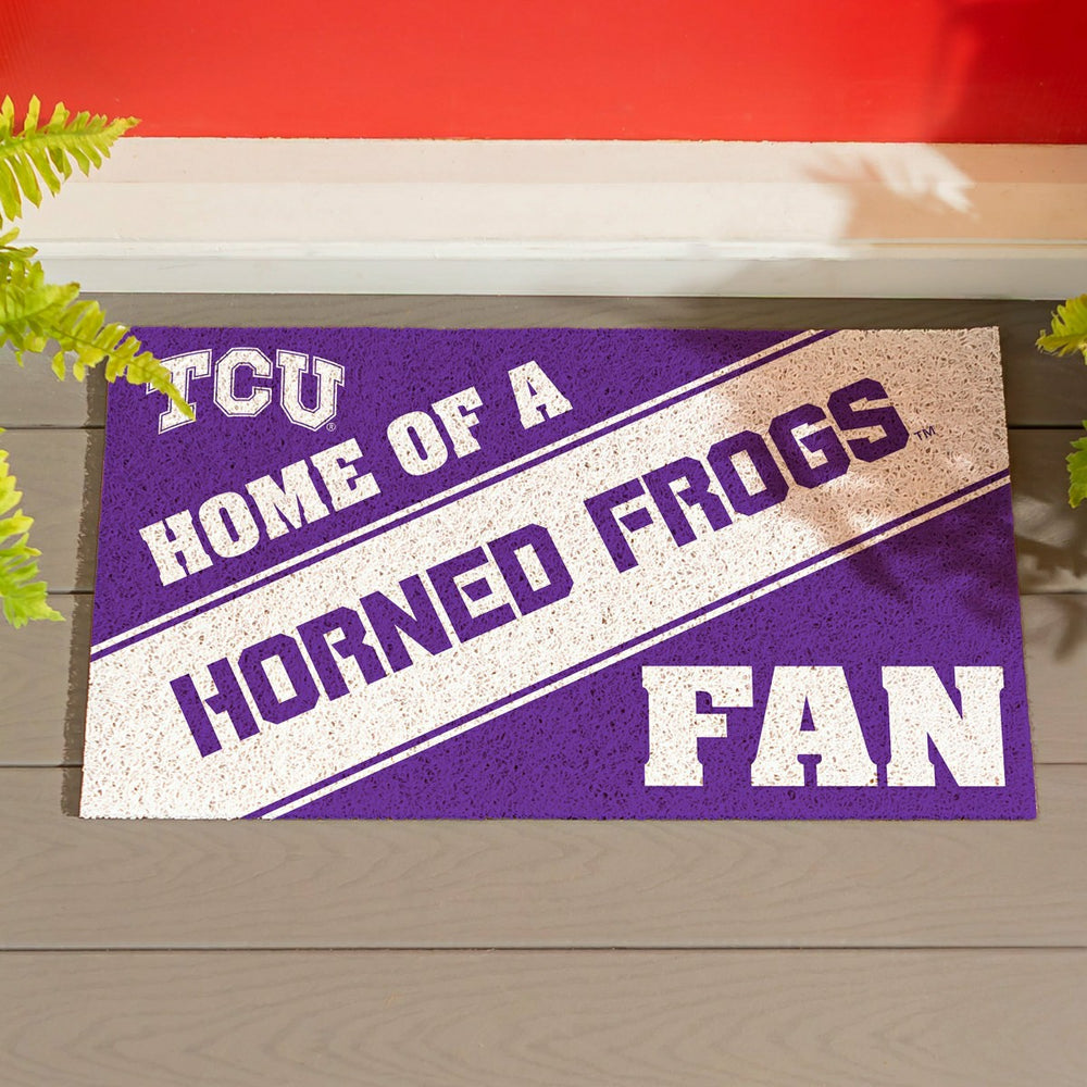 Texas Christian University, PVC Mat COLOR, Home of a Fan - Collegiate