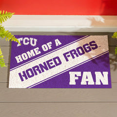 Texas Christian University, PVC Mat COLOR, Home of a Fan - Collegiate