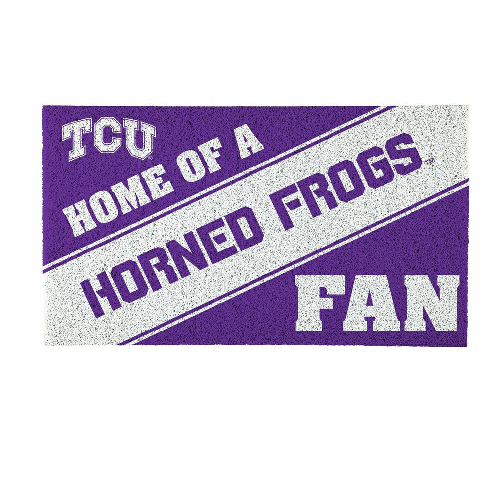 Texas Christian University, PVC Mat COLOR, Home of a Fan - Collegiate