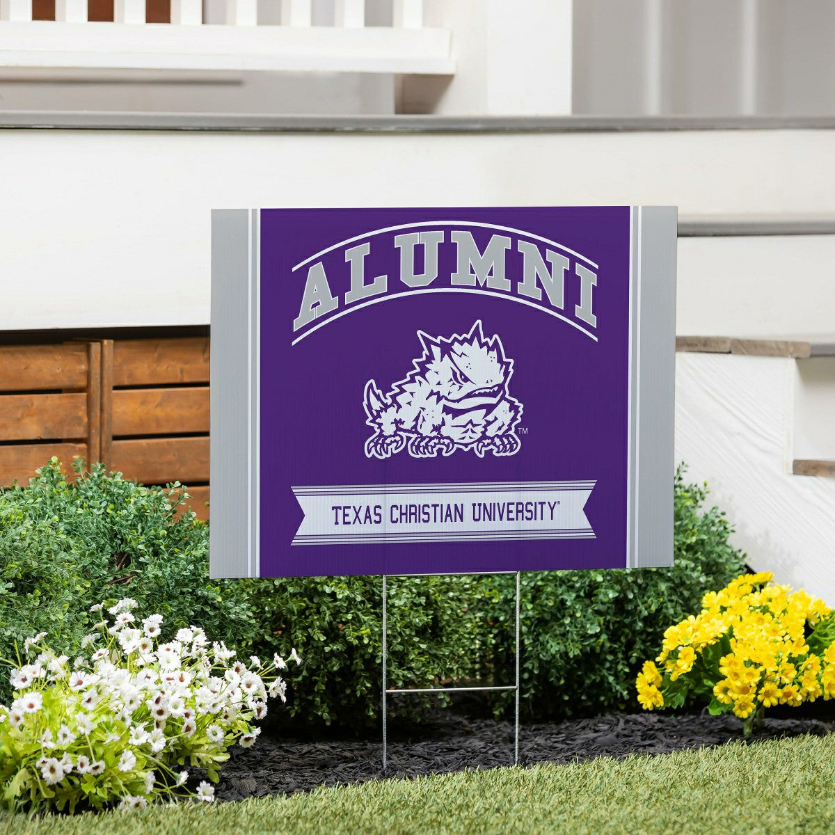 Texas Christian University Coroplast Yard Sign Alumni - Collegiate Home