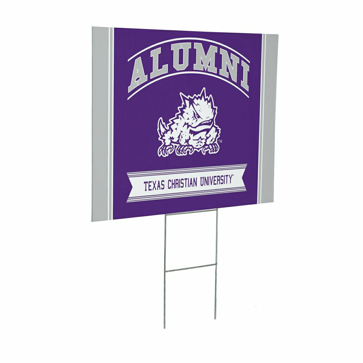 Texas Christian University Coroplast Yard Sign Alumni - Collegiate Home