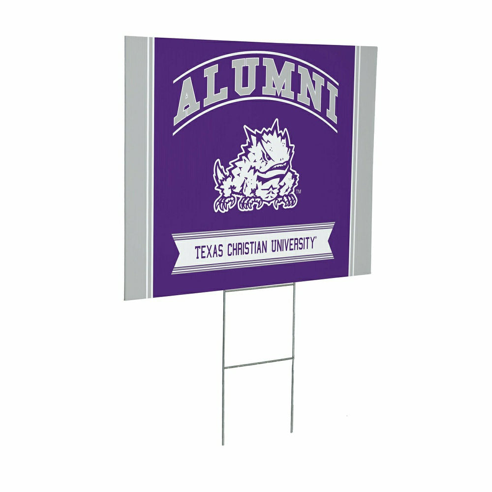 Texas Christian University Coroplast Yard Sign Alumni - Collegiate Home