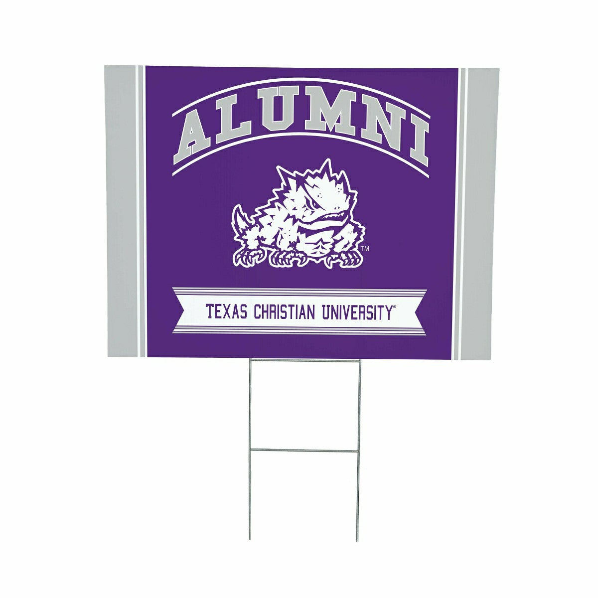 Texas Christian University Coroplast Yard Sign Alumni - Collegiate Home