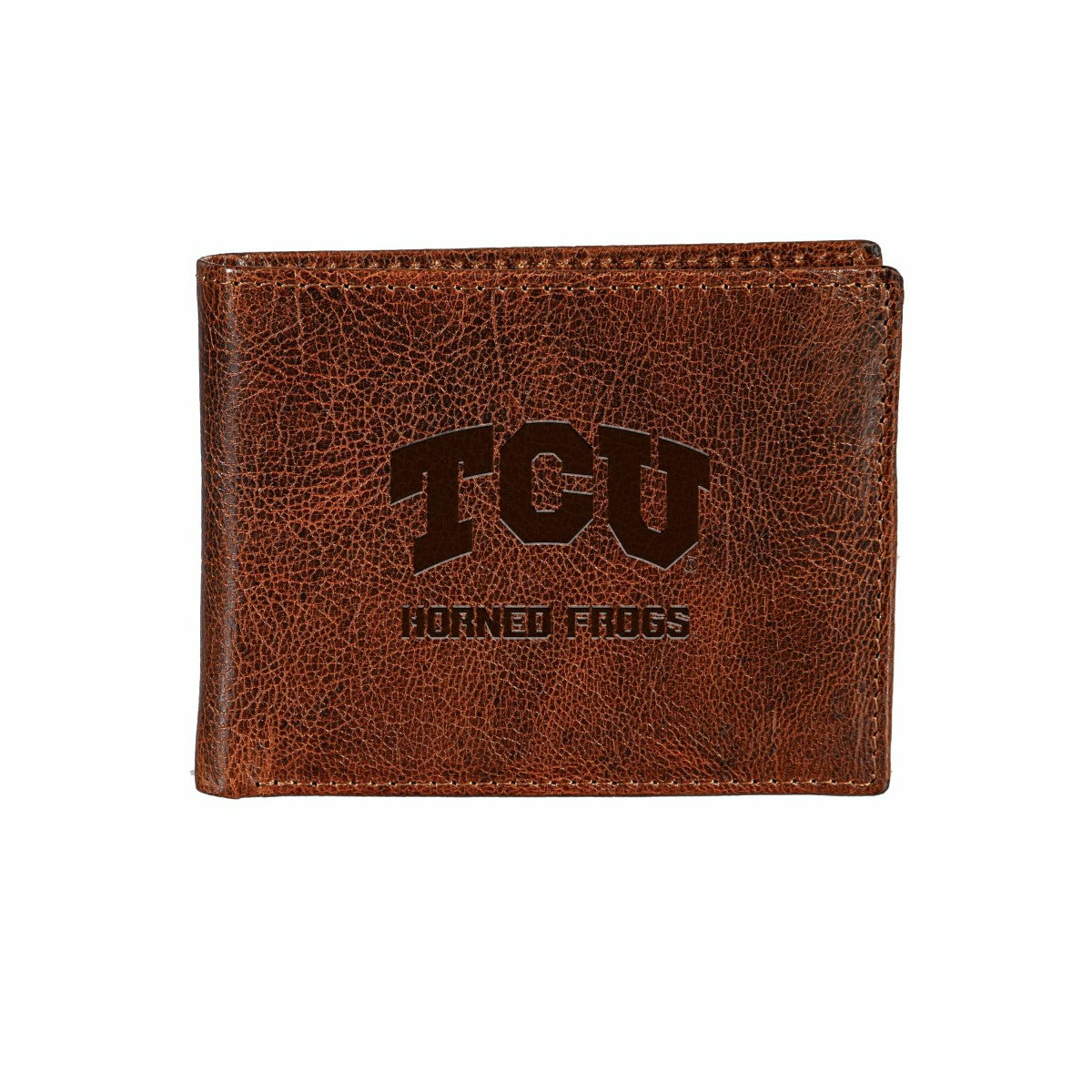 Texas Christian University, Embossed 100% Genuine Tumbled Leather Pass - Collegiate Home