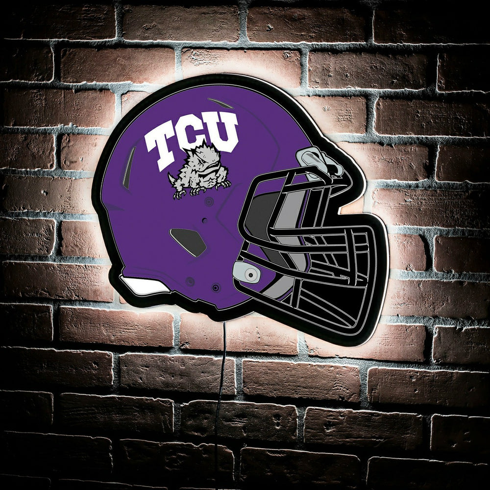 LED Wall Decor, Helmet, Texas Christian University - Collegiate Home