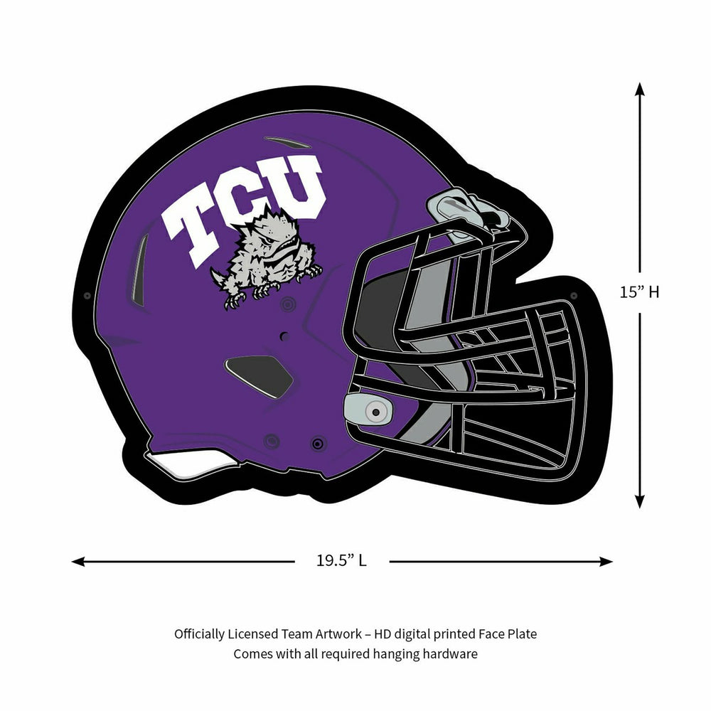 LED Wall Decor, Helmet, Texas Christian University - Collegiate Home