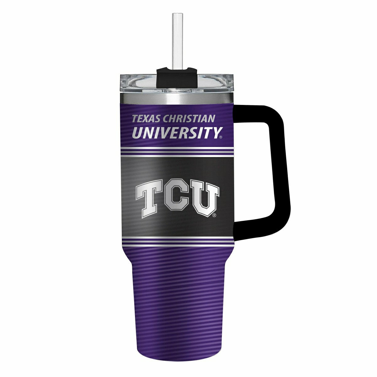 40oz Stainless Steel Canyon Cup w/ Straw, Texas Christian University - Collegiate Home