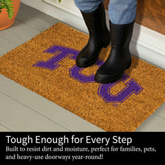 Coir Mat, 16"x28", Texas Christian University - Collegiate