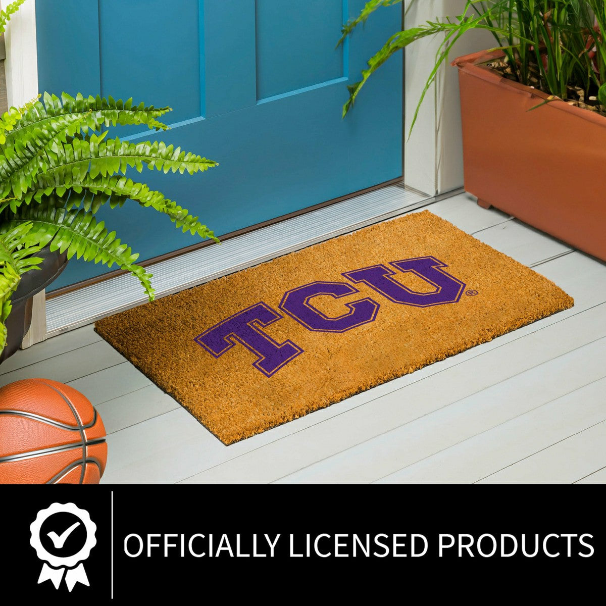 Coir Mat, 16"x28", Texas Christian University - Collegiate