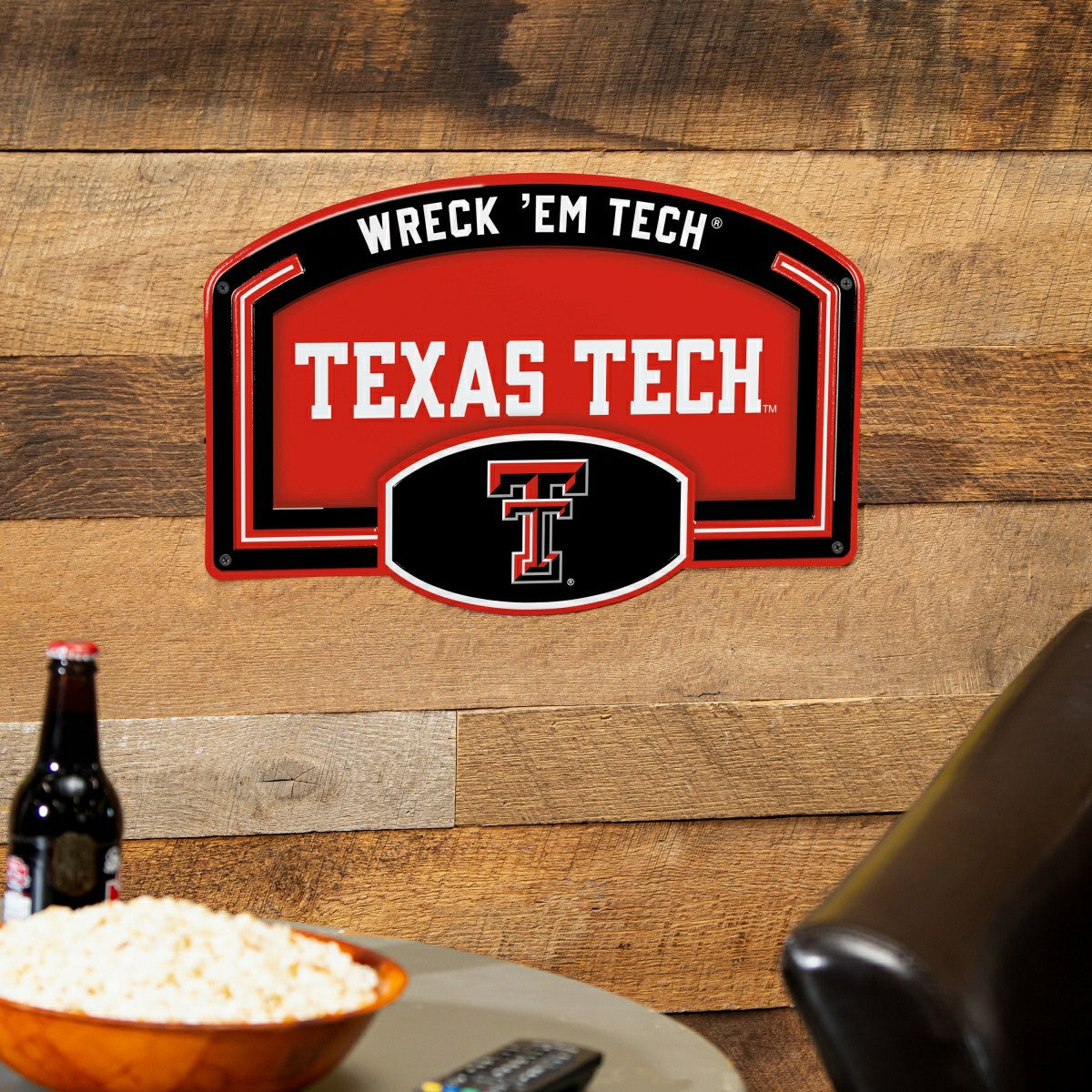 Texas Tech University USA Embossed Steel Wall Sign, 11" x 17" - Collegiate Home
