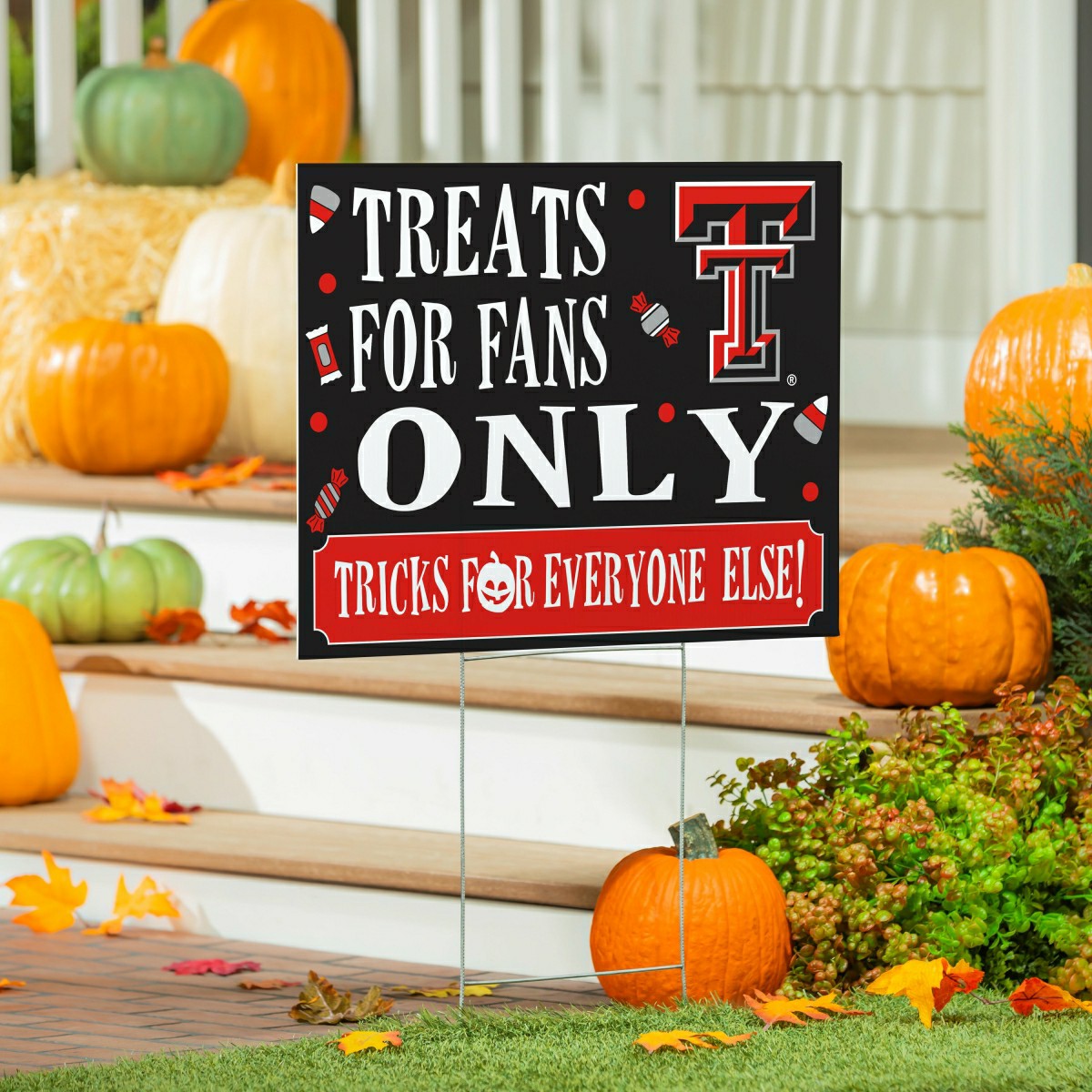 Texas Tech University Yard Sign, Halloween Treats for Fans - Collegiate Home