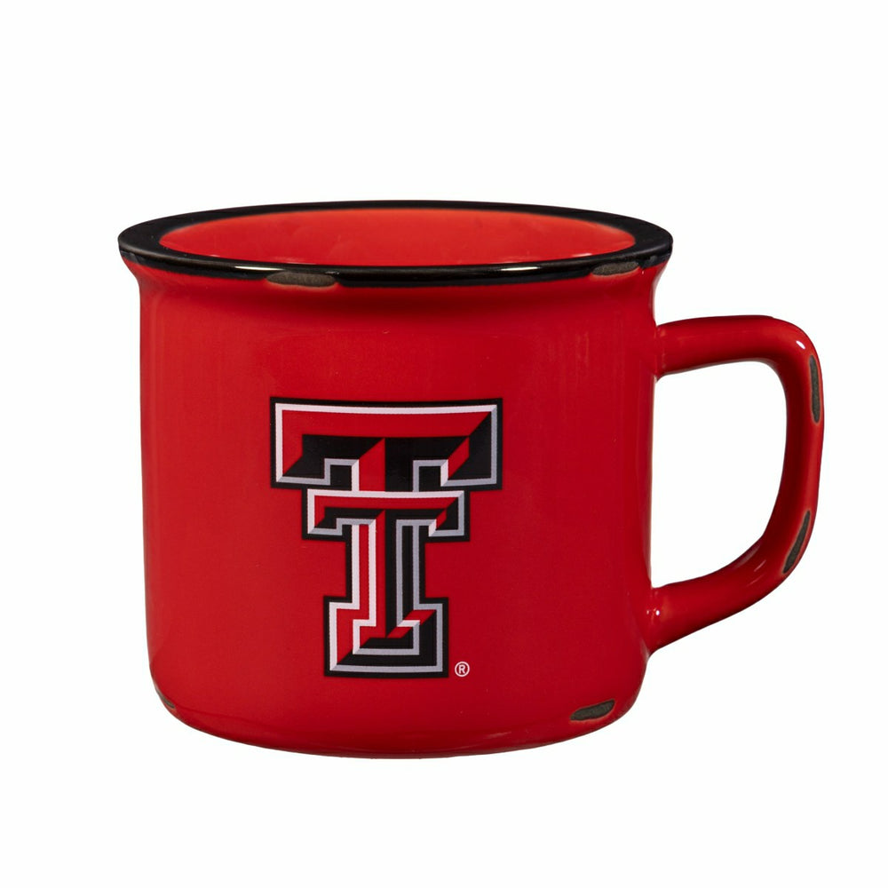 Texas Tech University Ceramic Camp Cup with Enamel Finish, 14oz - Collegiate Home