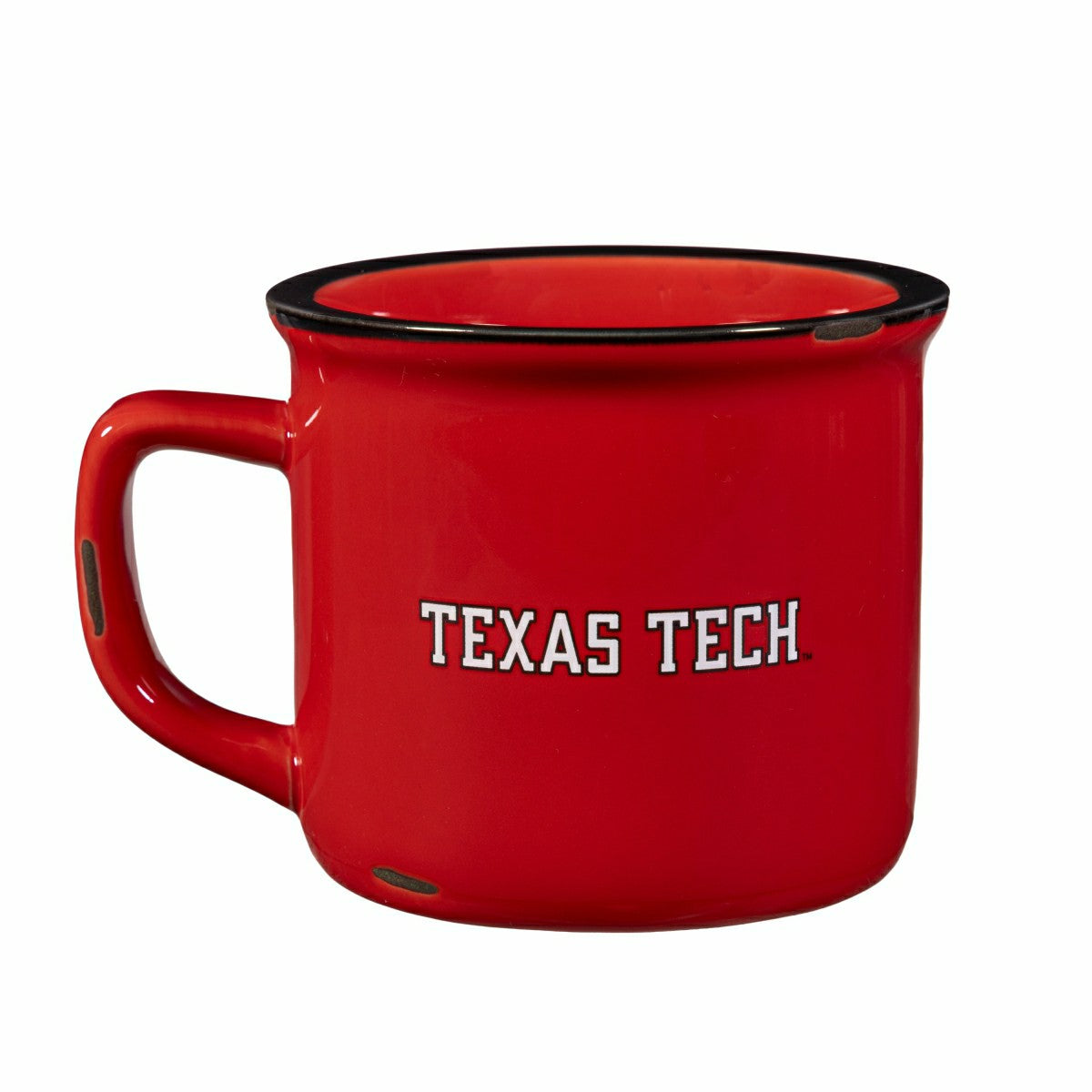 Texas Tech University Ceramic Camp Cup with Enamel Finish, 14oz - Collegiate Home