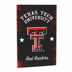 Texas Tech University Wood Wall Sign, 16x24 - Collegiate Home