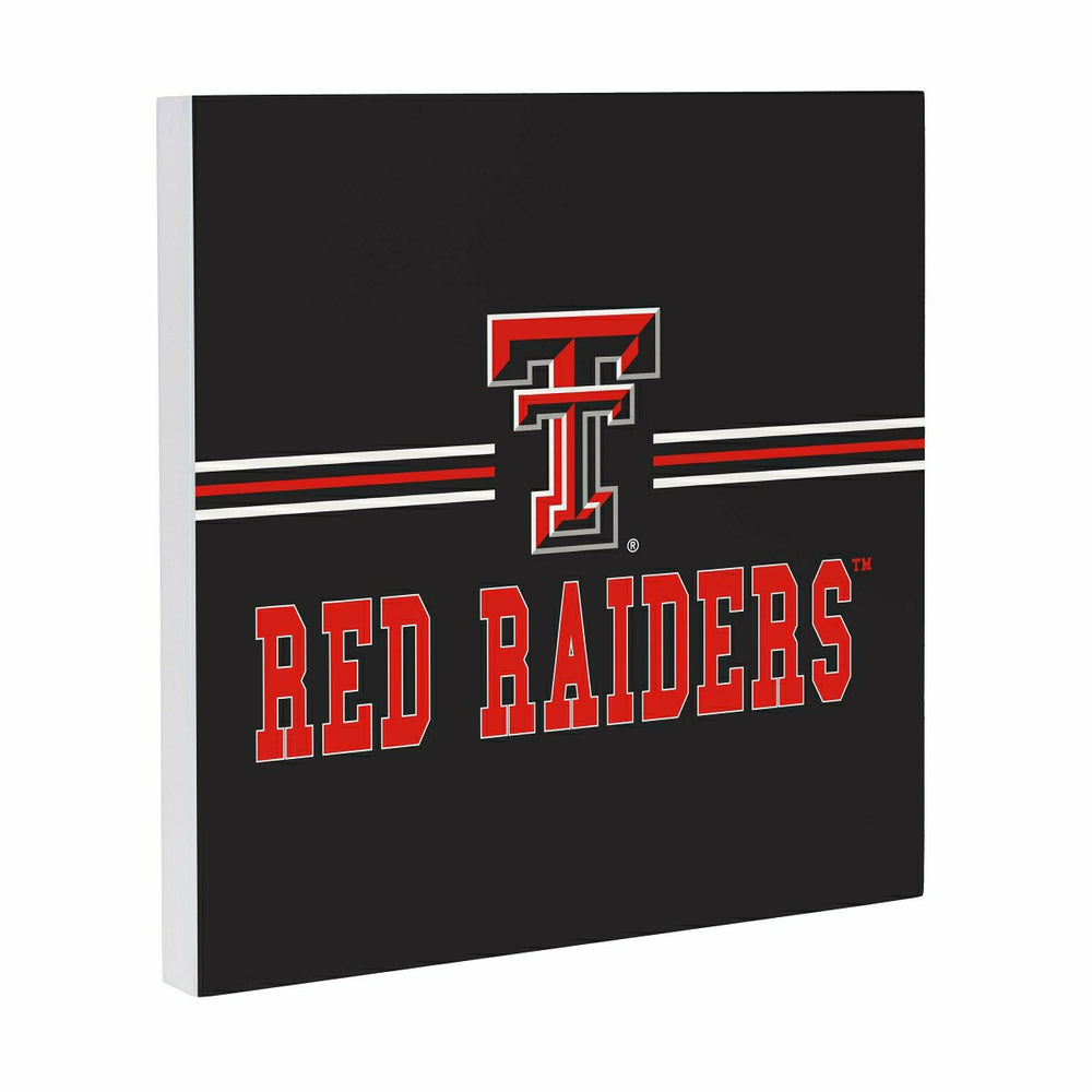 Texas Tech University Wood Wall Sign, 12x12 - Collegiate Home