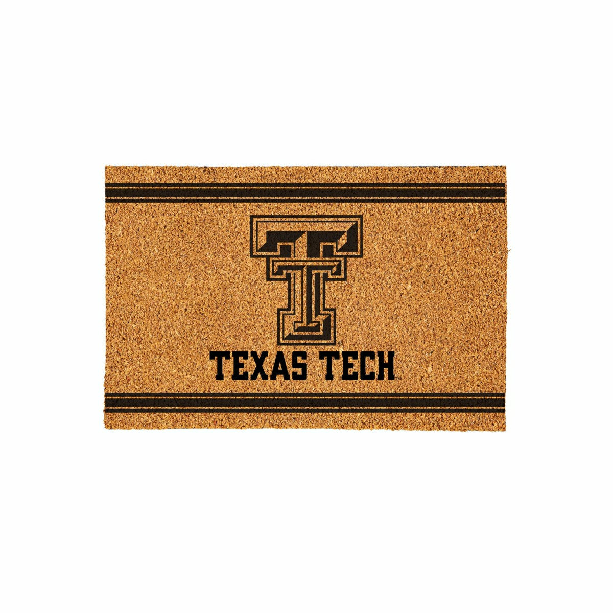 Texas Tech University Large One Color Coir Mat, 36"x24" - Collegiate