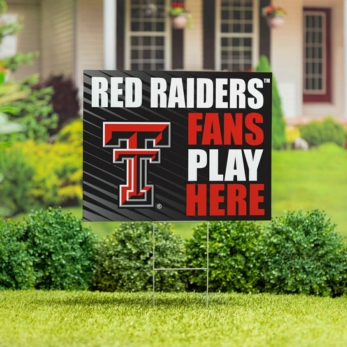 Texas Tech University Coroplast Yard Sign "Fans Play Here" - Collegiate Home