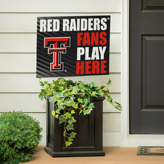 Texas Tech University Coroplast Yard Sign "Fans Play Here" - Collegiate Home