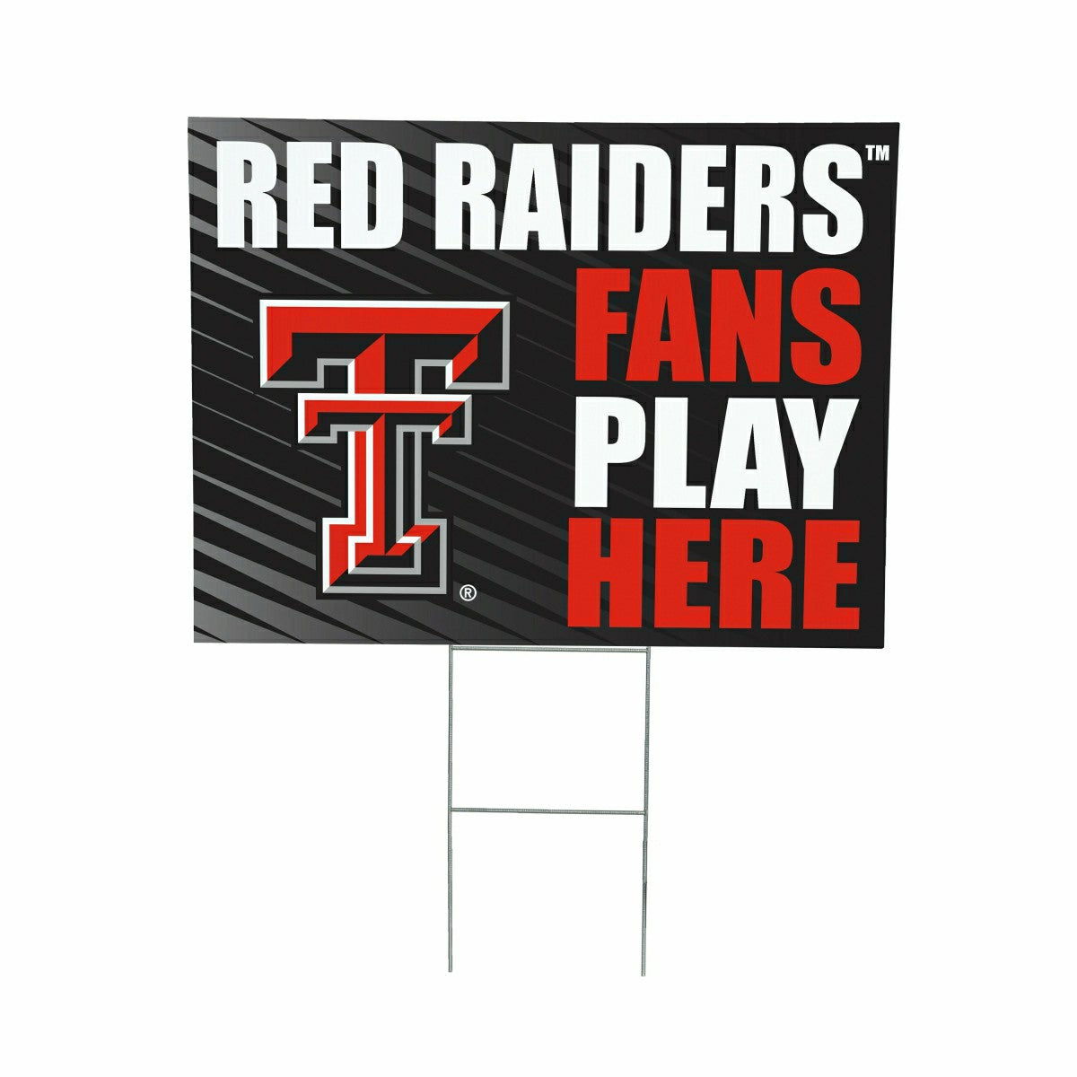 Texas Tech University Coroplast Yard Sign "Fans Play Here" - Collegiate Home