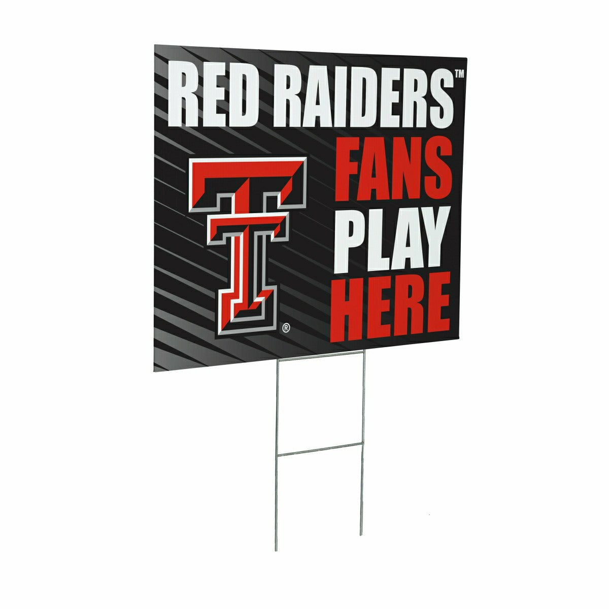 Texas Tech University Coroplast Yard Sign "Fans Play Here" - Collegiate Home
