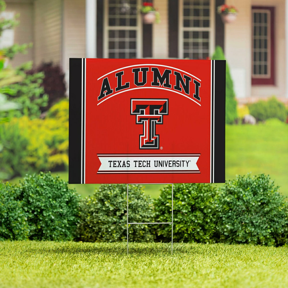 Texas Tech University Coroplast Yard Sign Alumni - Collegiate Home