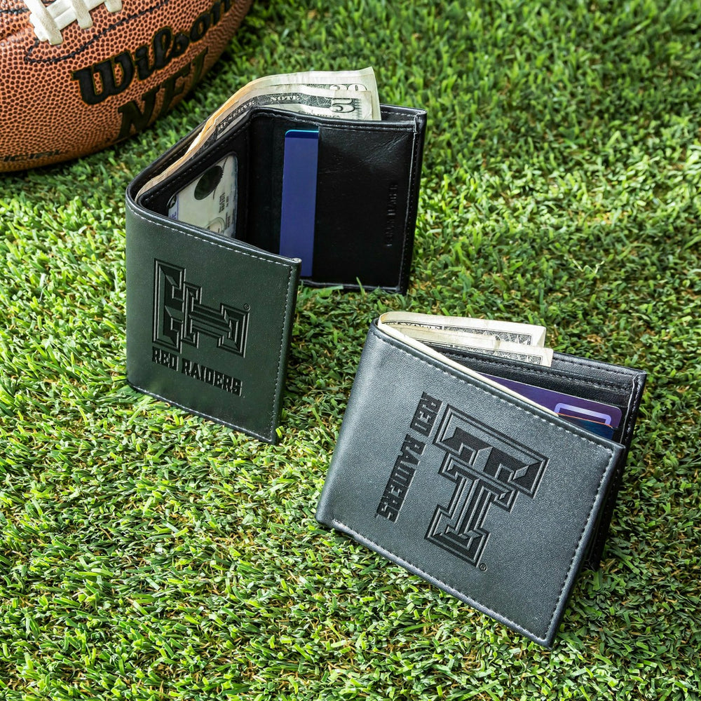 Texas Tech University, Bi-Fold and Tri-Fold Wallet Gift Set, Black - Collegiate Home