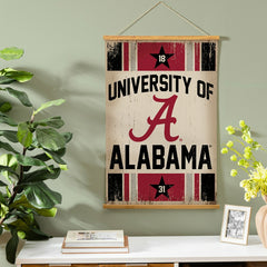 University of Alabama, Canvas Wall Tapestry, Medium, 36x24 - Collegiate Home