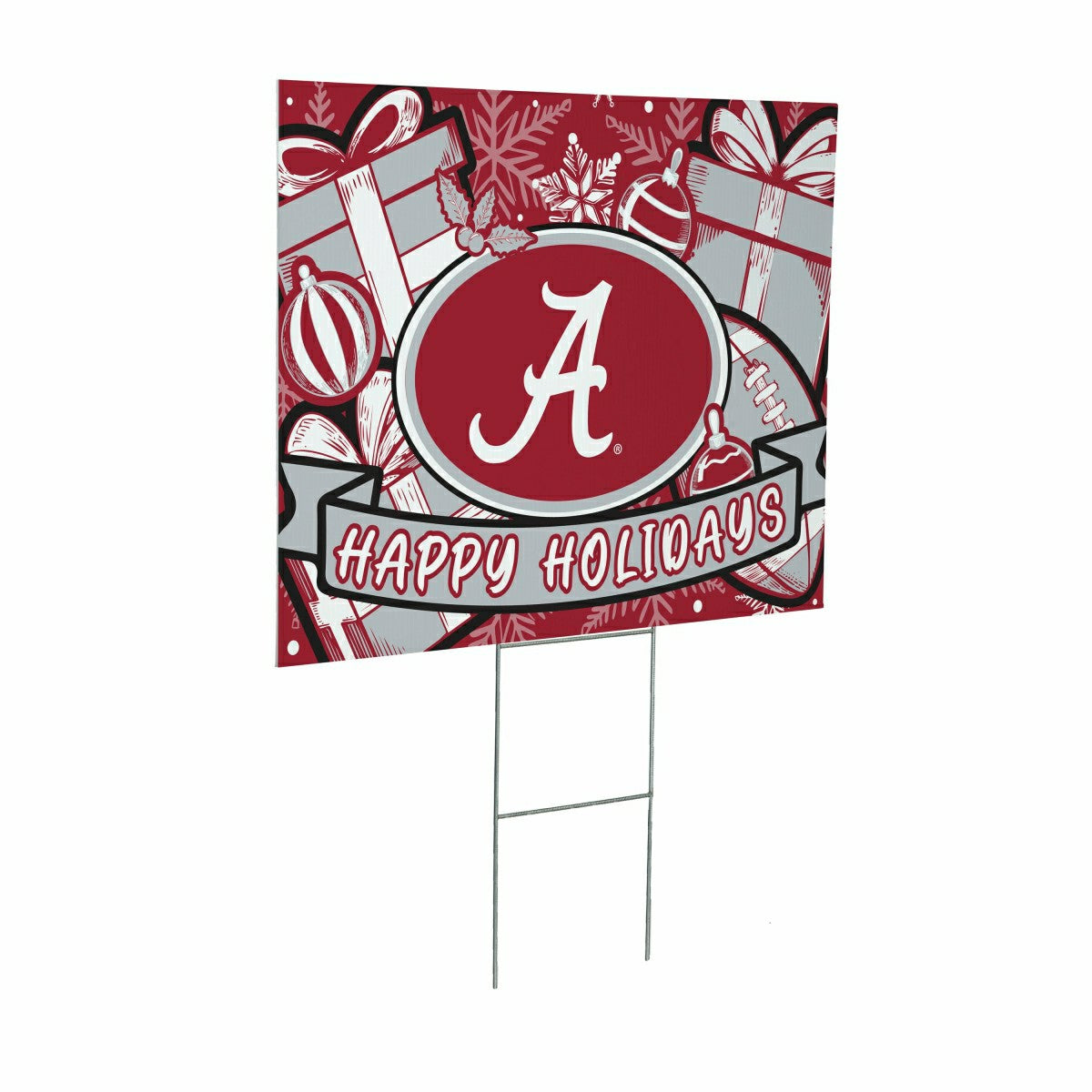 University of Alabama Yard Sign, Holiday - Collegiate Home