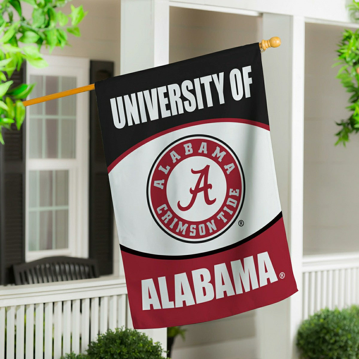 University of Alabama Suede House Flag - Collegiate Home