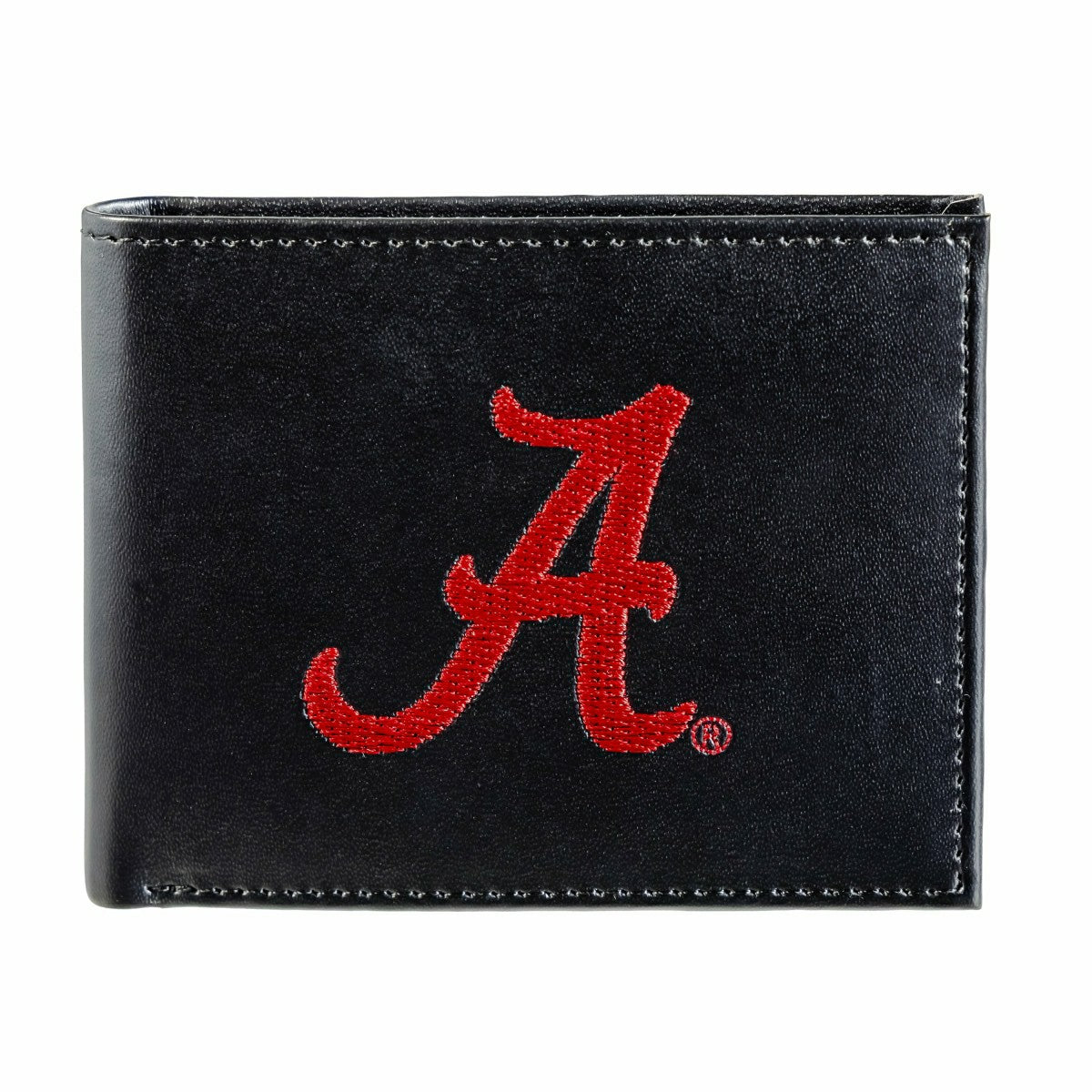 University of Alabama Black Bi-Fold Embroidered Wallet w/ RFID Blocking - Collegiate Home