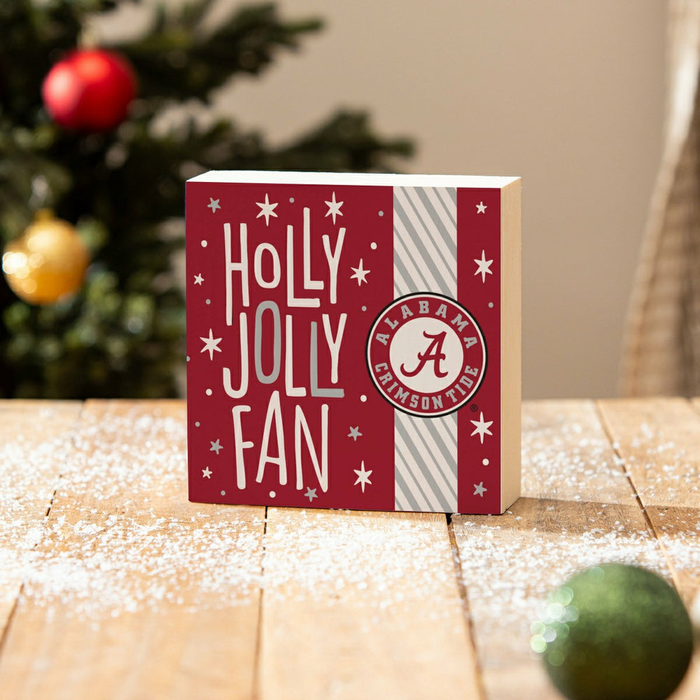 University of Alabama Block, Holiday, 6x6 - Collegiate Home