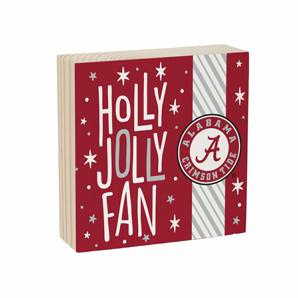 University of Alabama Block, Holiday, 6x6 - Collegiate Home